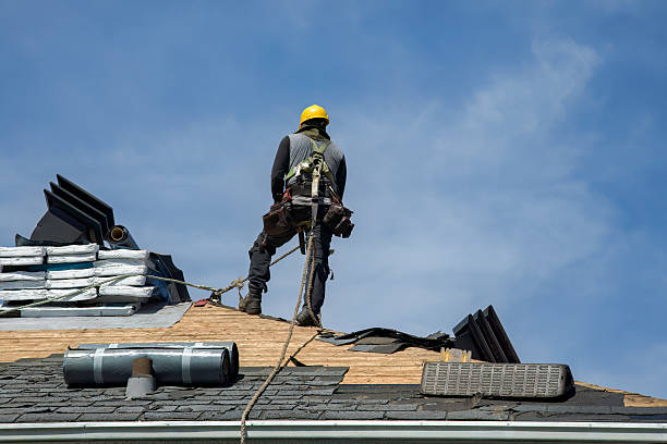 Professional Roof Replacement technician working in Columbus, NJ